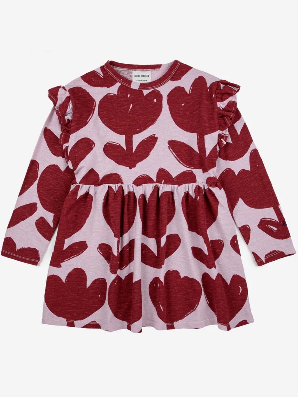 Bobo Choses Retro Flowers All Over Ruffle Dress size 8-9 yrs